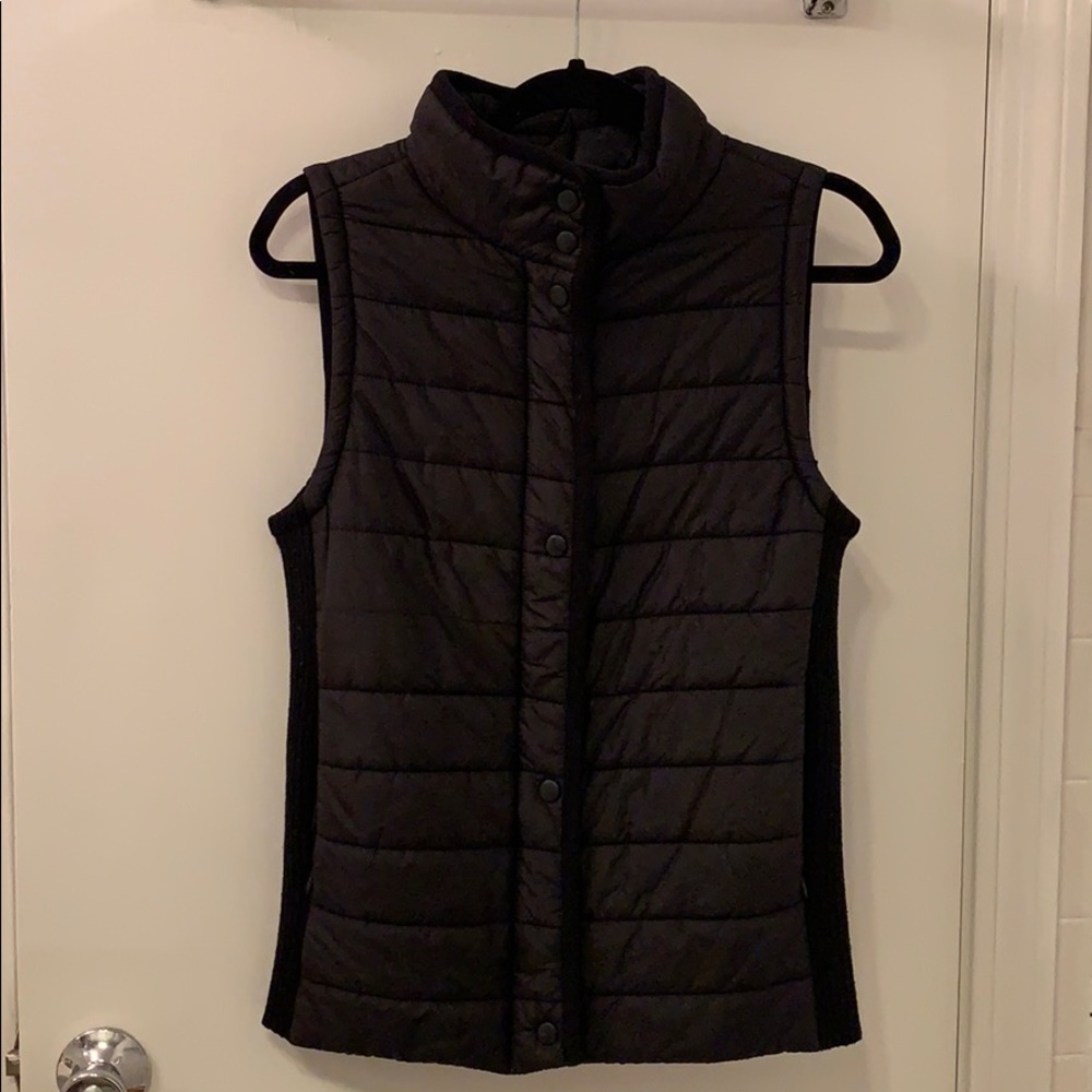 Black Down Vest